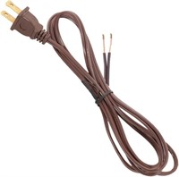 2 Pack Lamp® Brown Lamp Cord, 6 Foot Long SPT-1 Wi
