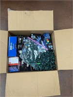 Box of Christmas lights