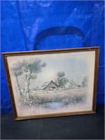 Vintage Andres Orpinas Print Syroco Framed Print