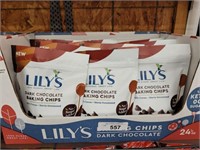 CASE OF LILY’S DARK CHOCOLATE BAKING CHIPS