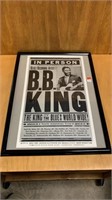 Framed B.B. King Concert Poster (2013)