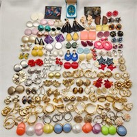 Selection Old & Newer Earrings Clip etc