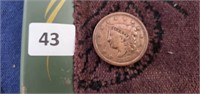 1837 Liberty Head One Cent Piece