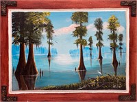 14x20” Mangrove Swamp Painting On Foamboard