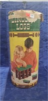 Vintage Container Of Lincoln Logs