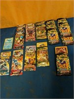 18 packs of pokemon cards