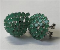 $400. St. Sil. Emerald Earrings