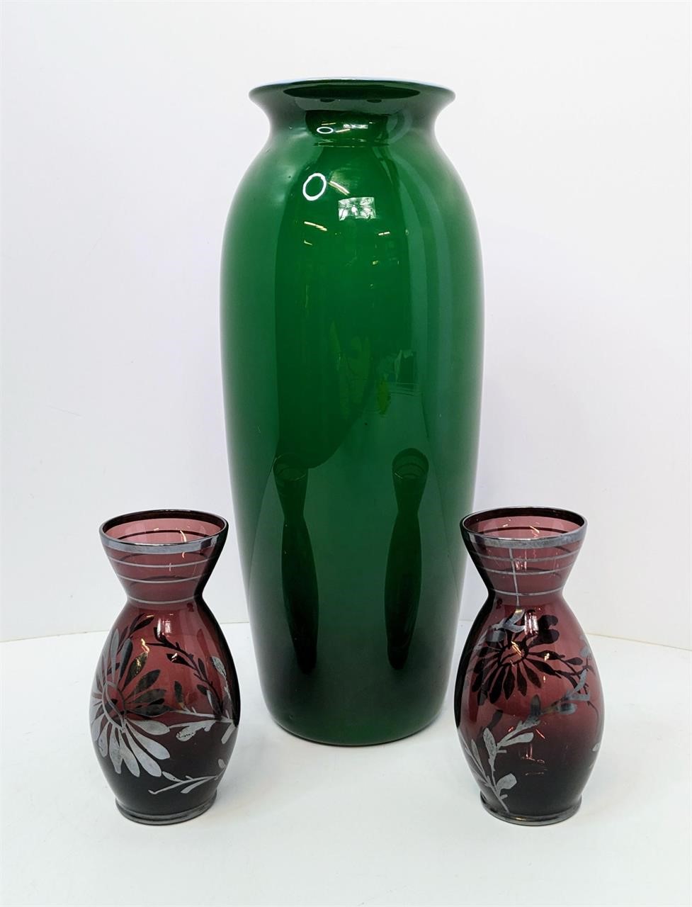 Three Glass Vases