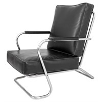 KEM Weber Lloyd Manufacturing Chrome Lounge Chair