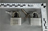 Two (2) Belknap padlocks