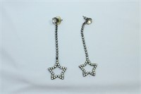 Star Shaped Dangle Earrings