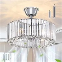 Sytpplan Crystal Ceiling Fan With Lights And