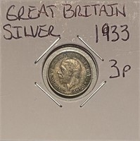 Great Brit. 1933 Silver 3 Pence