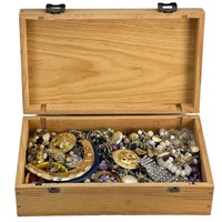 Box filled with Unsearched Costume Jewelry