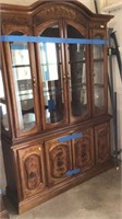 4 door china hutch, 57”x82”