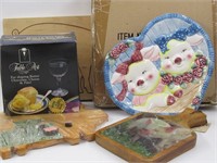 Assorted Pig Themed Kitchen Items Lot of (5)