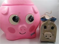 Vintage Pig Mailbox & Little Tikes Penny Pig Lot