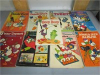 Vintage 9pc Disney Cartoon Comic Book Lot