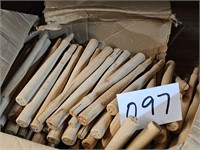 box of tool handles - about 150??
