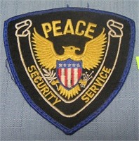 Vintage police security service officer's patch