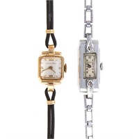 A Lady's Concord and Bulova Dress Watch