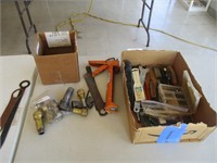 caulk gun, tools, brass fittings