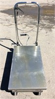 Haulmaster hydraulic table cart, platform falls