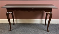 Mahogany Console/Sofa table, 52”x16”x29”