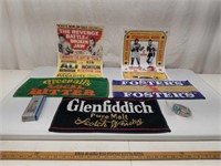 Bar Towels Beer Advertising Watches Boxing Poster