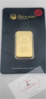 Perth Mint 20 Gram Gold Bar CERT # B038691