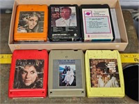 Six 8 track tapes