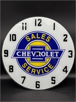 Chevrolet Glass Clock Face 14.5”