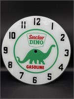 Sinclair Dino Gasoline Glass Clock Face 14.5”
