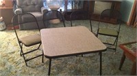 Card table and 4 Chairs