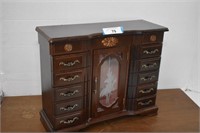 Wood Jewelry Chest. Very Nice Condition