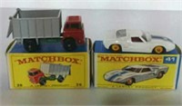 2 matchbox cars in original boxes