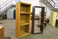 (2) BOOK CASES APPROX 30"x15"x75" AND 32"x19"x78"
