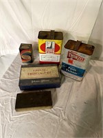 4 Older Advertising Containers.