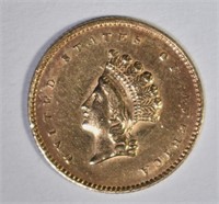 1854 TYPE 2 $1.00 GOLD  AU