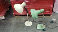 2 Vintage Desk Lamps
