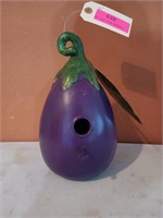 10-in eggplant birdhouse