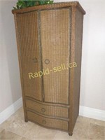 Wicker Armoire