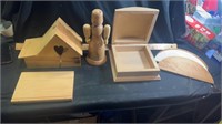 Wood blanks for crafts, birdhouse, jewelry box,