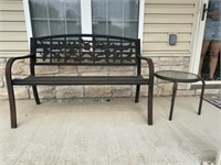 Patio Bench, Table