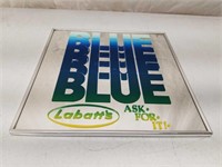 Old Labatt's Blue Advertising Bar Mirror