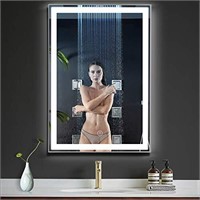 New OOWOLF LED Bathroom Vanity Mirror, 26 x 18 Inc