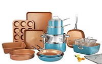 Open Box Gotham Steel Cookware + Bakeware Set with