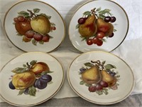 Lot of 4 Mitterteich Fruit Designed Plates