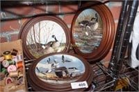GEESE COLLECTOR PLATES IN FRAMES