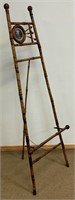 CHARMING LATE 1800'S BAMBOO EASEL W PORTRAIT